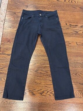 DL1961 Vince Straight Men’s 32 Black Stretch Jeans 5 Pocket Premium Denim